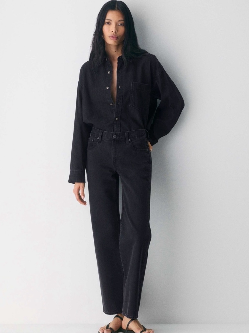 Aritzia Denim Forum Farrah Hi-Rise wide leg jeans